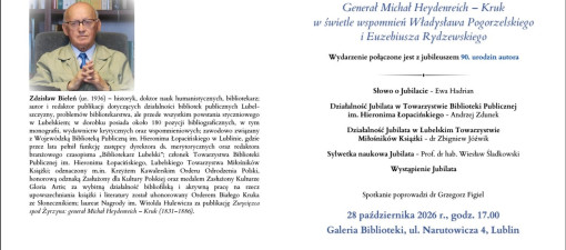 Spotkanie z dr. Zdzisławem Bieleniem w Bibliotece Łopacińskiego. Nowa książka i 90. urodziny